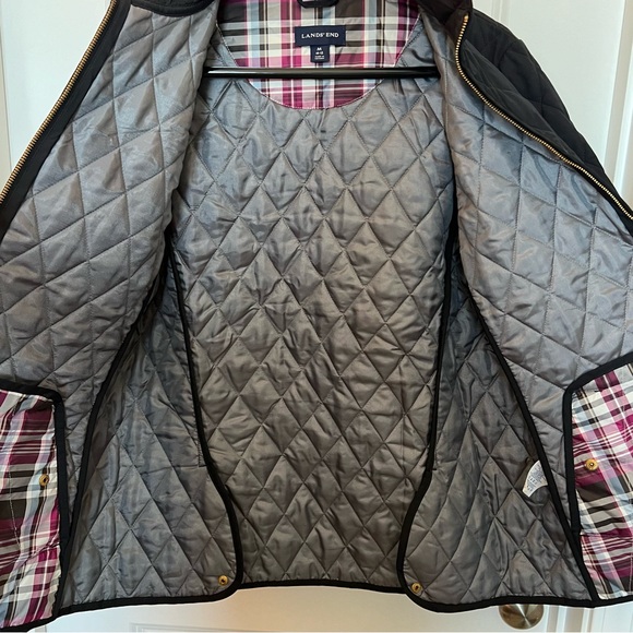 Lands End Coat Quilted Jacket Medium - Picture 7 of 7